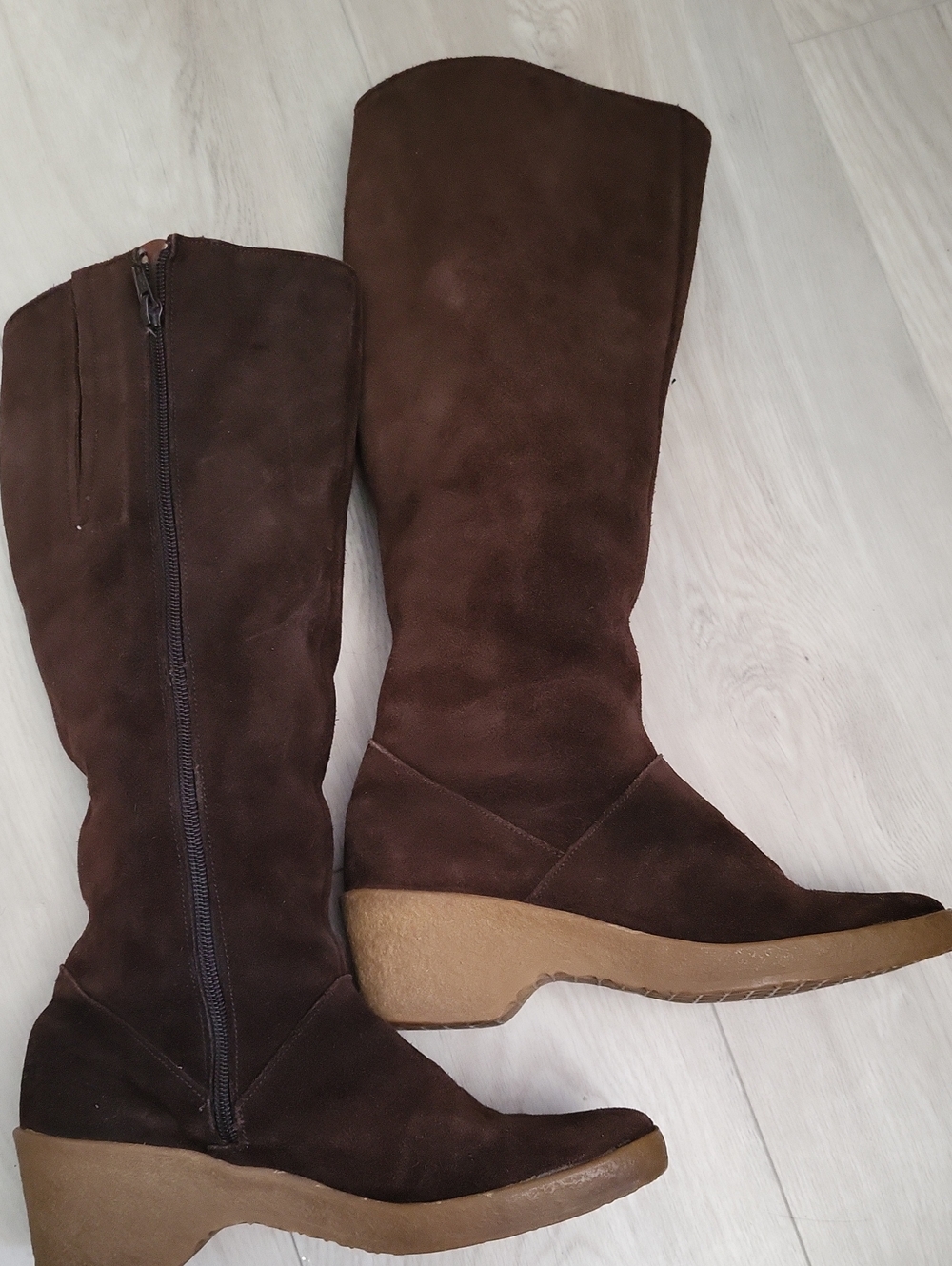 Morlands Shearling Brown Suede Winter Boots 6.5